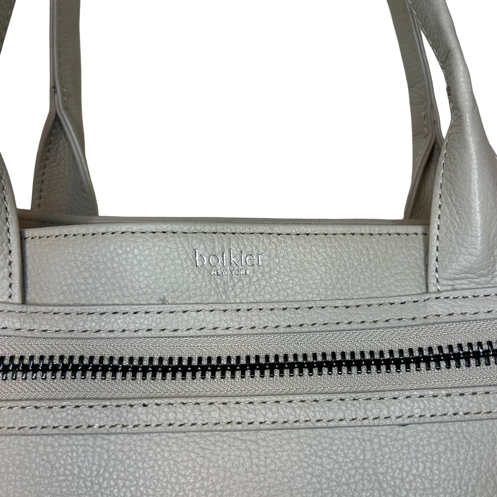 Botkier Elegant Cream Leather Tote Bag - Picture 3 of 14